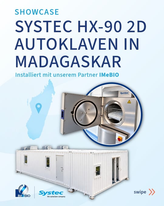 Systec HX-90 2D Durchreiche-Autoklaven in Madagaskar