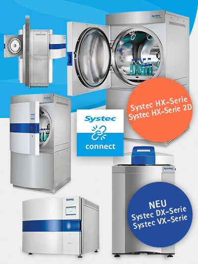 Systec Autoklaven neue Generation DX VX
